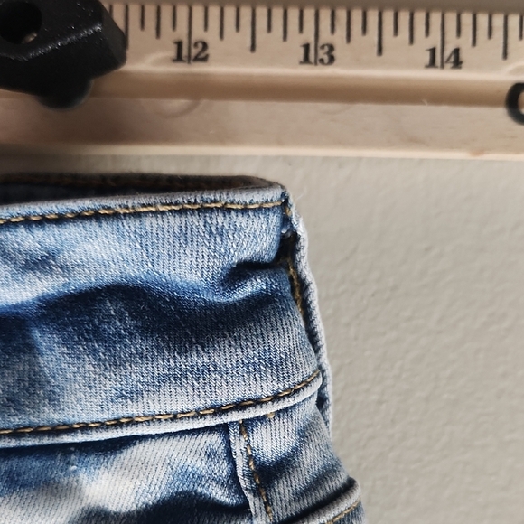 American Eagle Jeans Next Level Stretch Slim Blue Cropped Ankle Jeans 28 - Picture 6 of 13